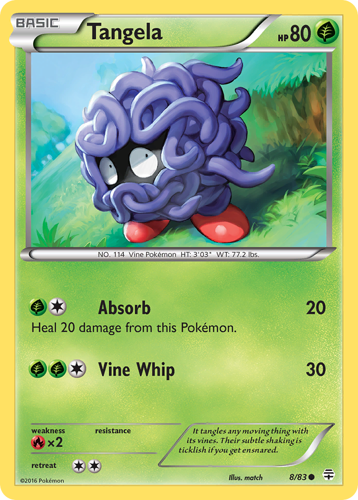 Tangela (8/83) [XY: Generations] | Pegasus Games WI