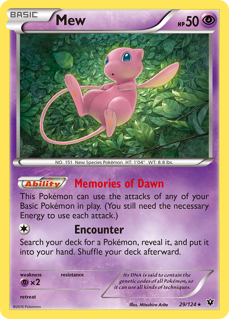 Mew (29/124) [XY: Fates Collide] | Pegasus Games WI