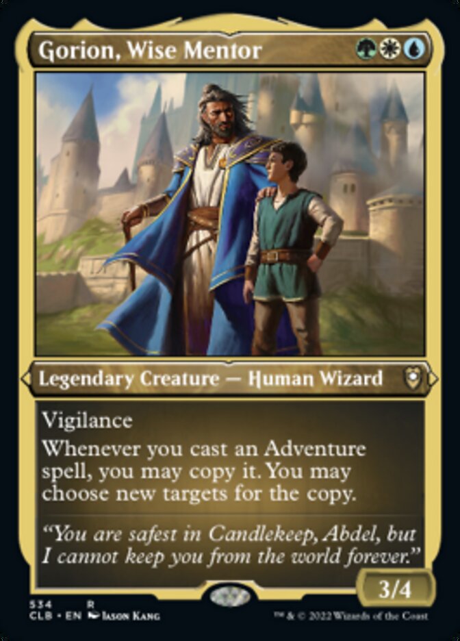 Gorion, Wise Mentor (Foil Etched) [Commander Legends: Battle for Baldur's Gate] | Pegasus Games WI