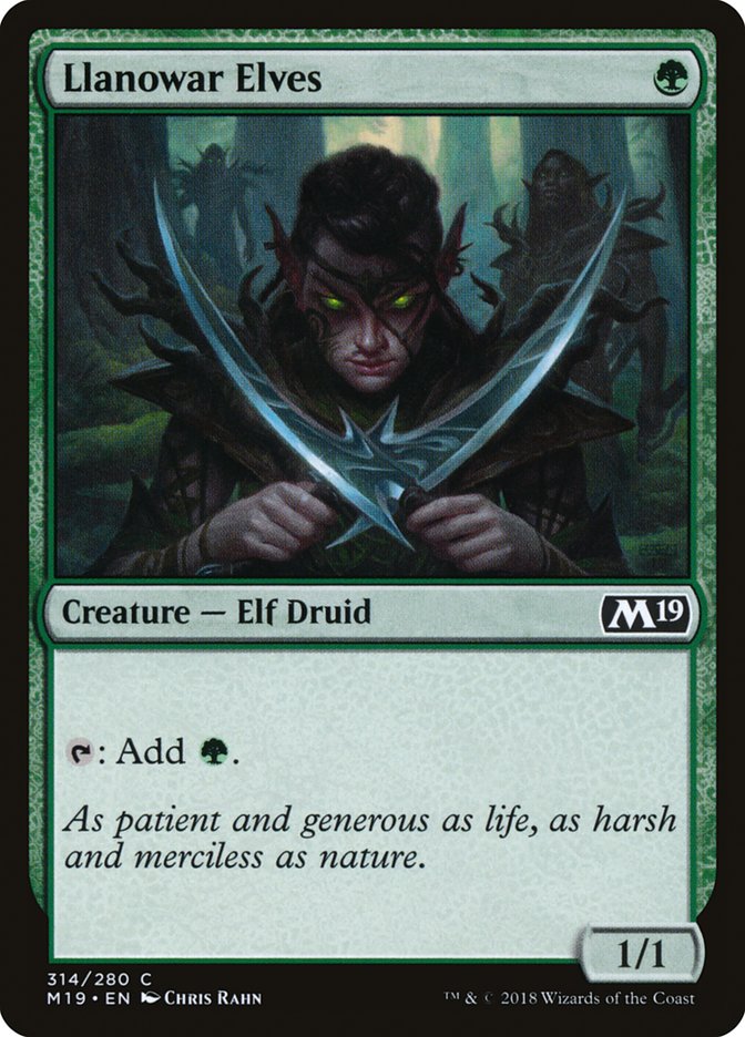 Llanowar Elves [Core Set 2019] | Pegasus Games WI