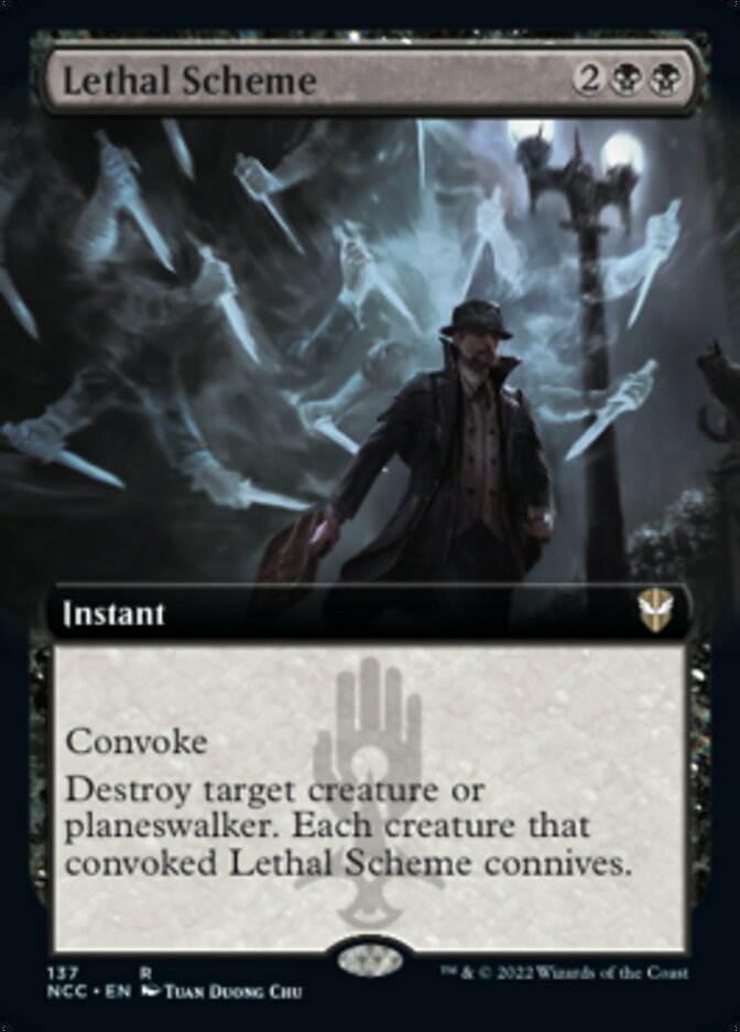 Lethal Scheme (Extended Art) [Streets of New Capenna Commander] | Pegasus Games WI