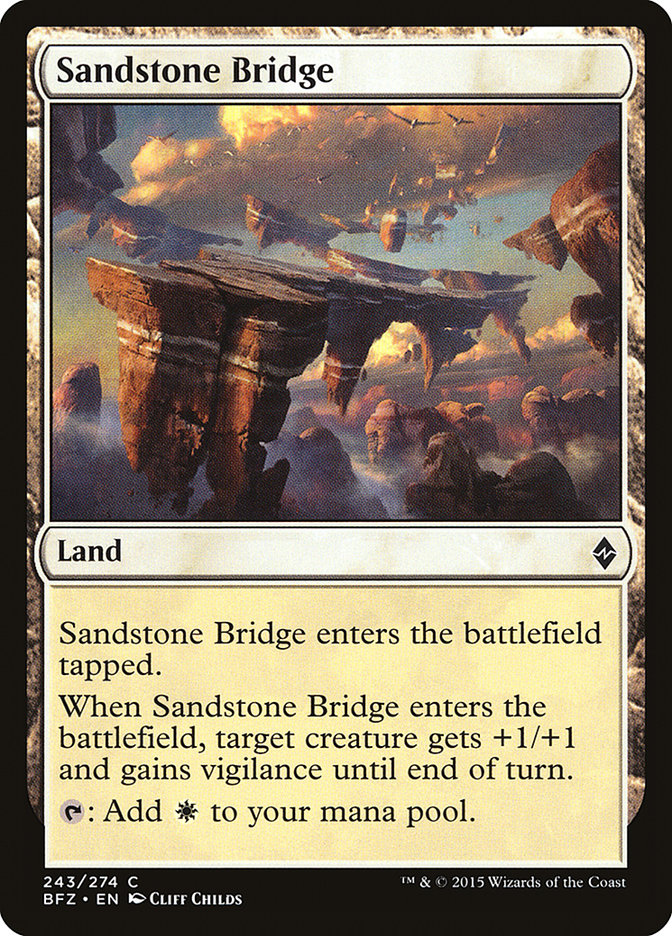 Sandstone Bridge [Battle for Zendikar] | Pegasus Games WI