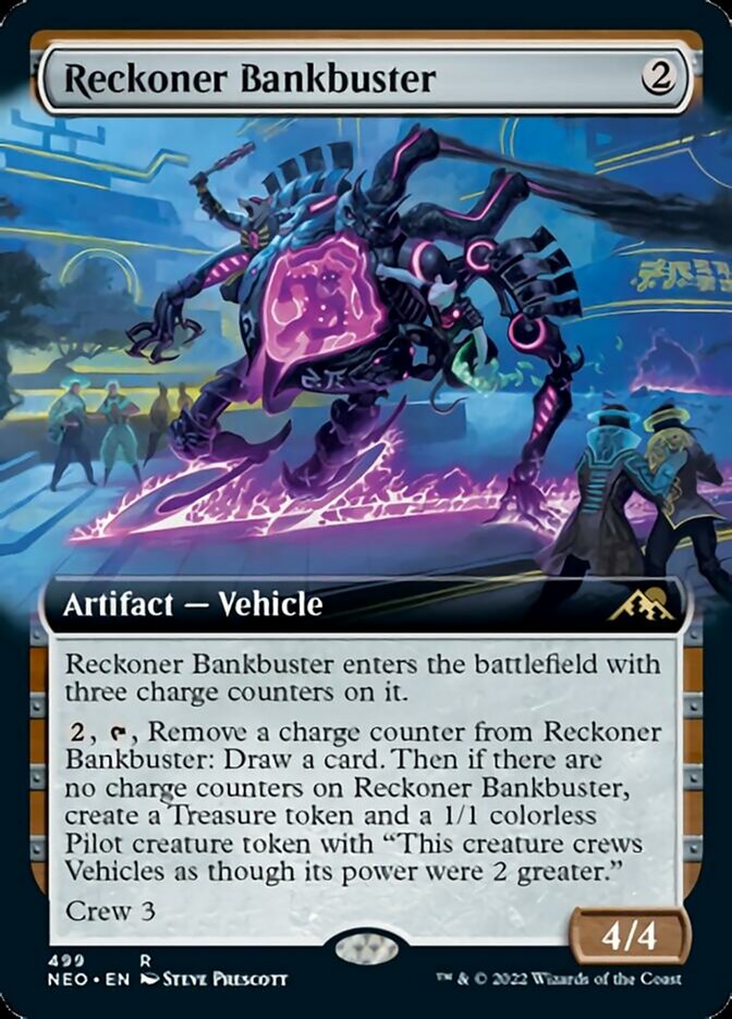 Reckoner Bankbuster (Extended Art) [Kamigawa: Neon Dynasty] | Pegasus Games WI