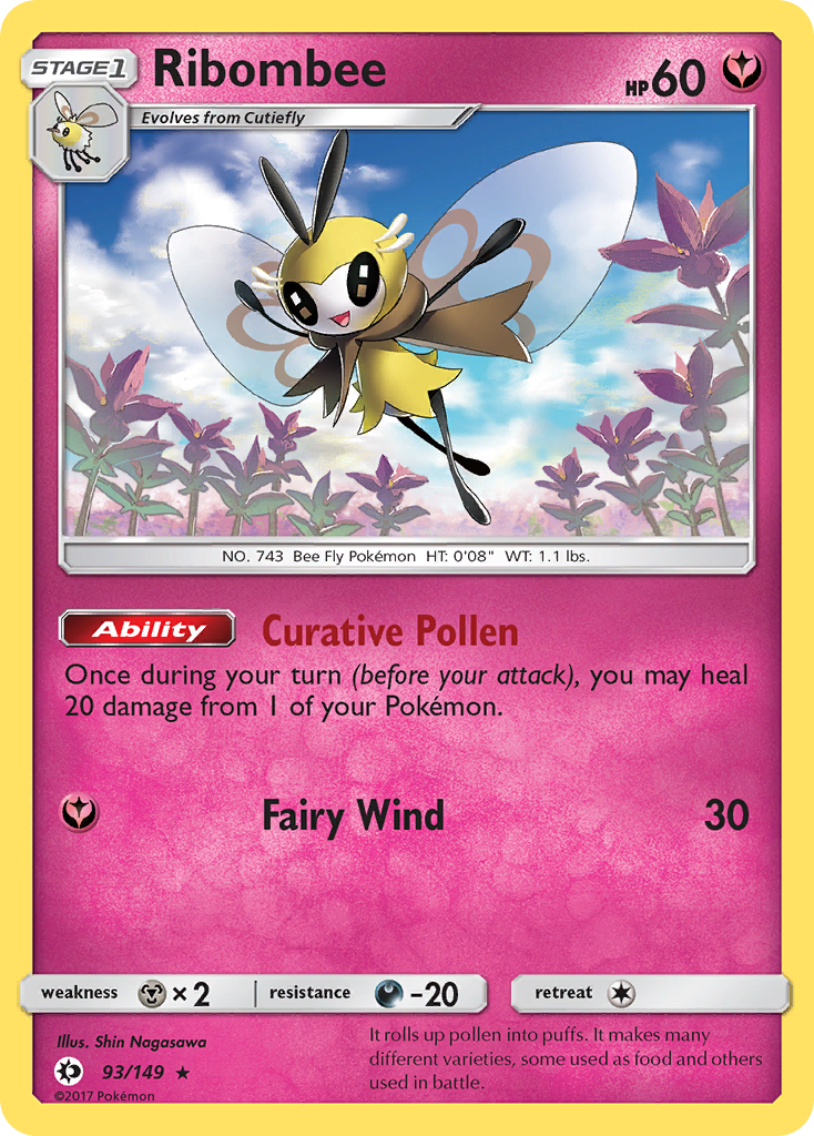 Ribombee (93/149) [Sun & Moon: Base Set] | Pegasus Games WI