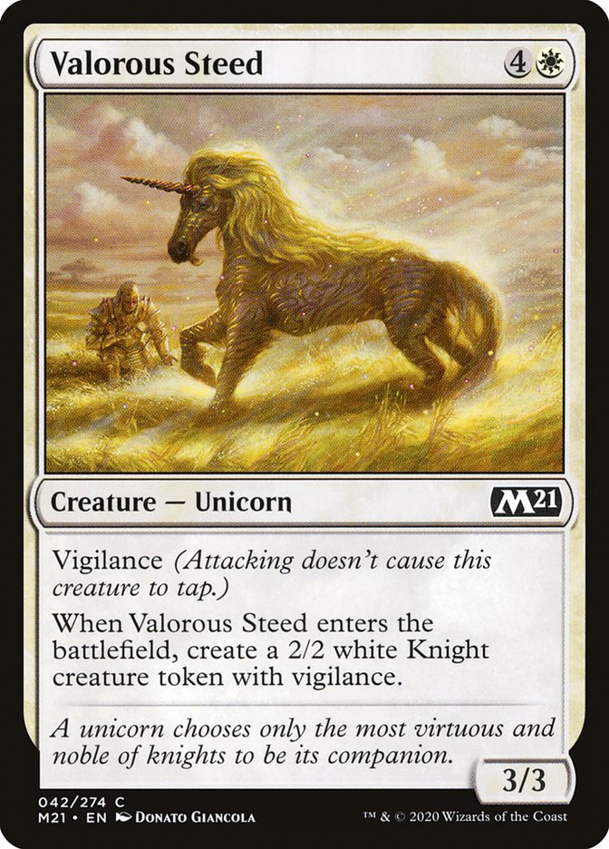 Valorous Steed [Core Set 2021] | Pegasus Games WI