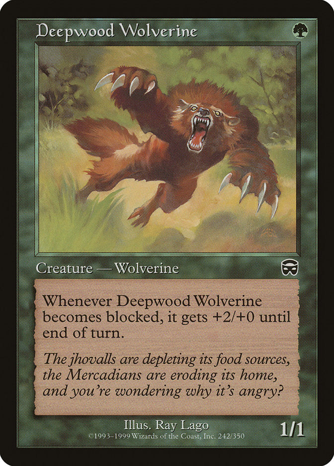 Deepwood Wolverine [Mercadian Masques] | Pegasus Games WI