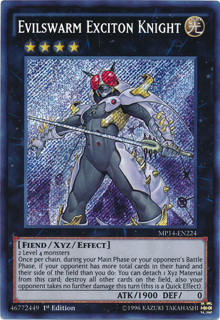 Evilswarm Exciton Knight [MP14-EN224] Secret Rare | Pegasus Games WI