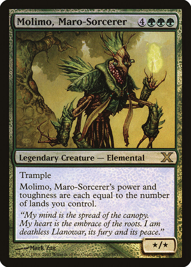 Molimo, Maro-Sorcerer (Premium Foil) [Tenth Edition] | Pegasus Games WI