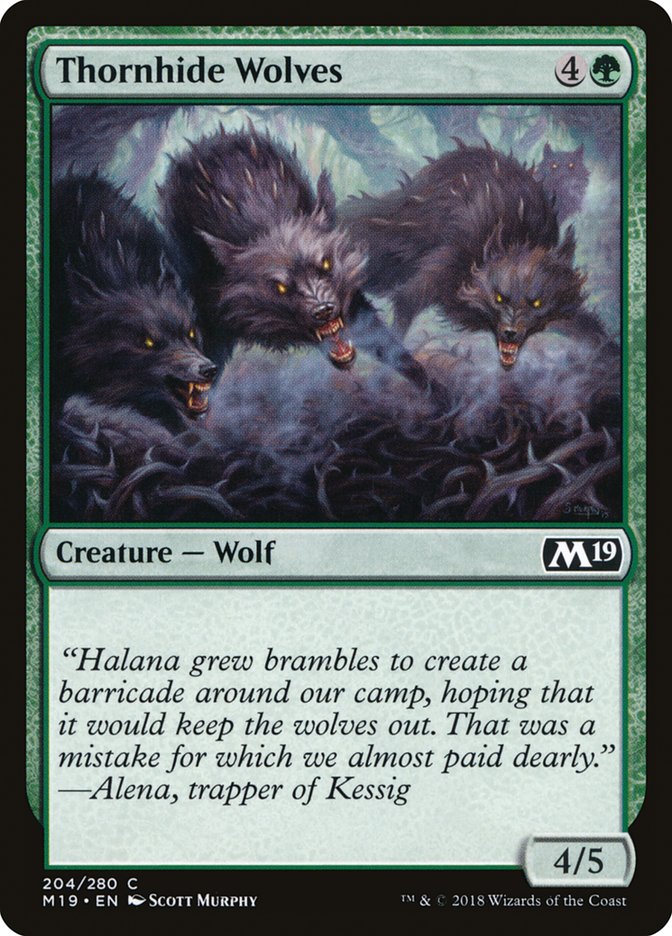 Thornhide Wolves [Core Set 2019] | Pegasus Games WI