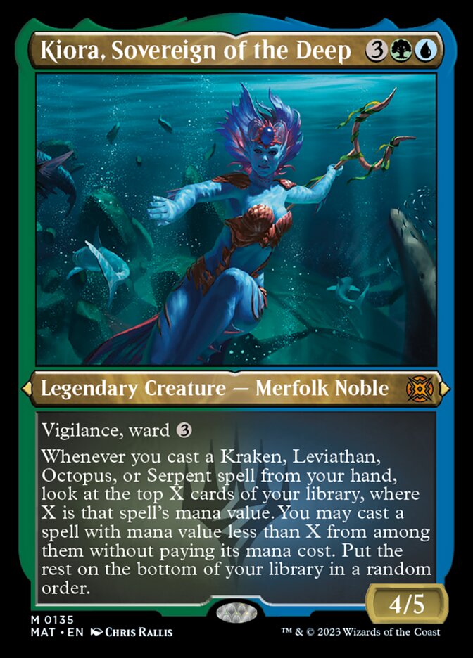 Kiora, Sovereign of the Deep (Foil Etched) [March of the Machine: The Aftermath] | Pegasus Games WI