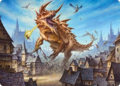 Tarrasque Art Card [Dungeons & Dragons: Adventures in the Forgotten Realms Art Series] | Pegasus Games WI