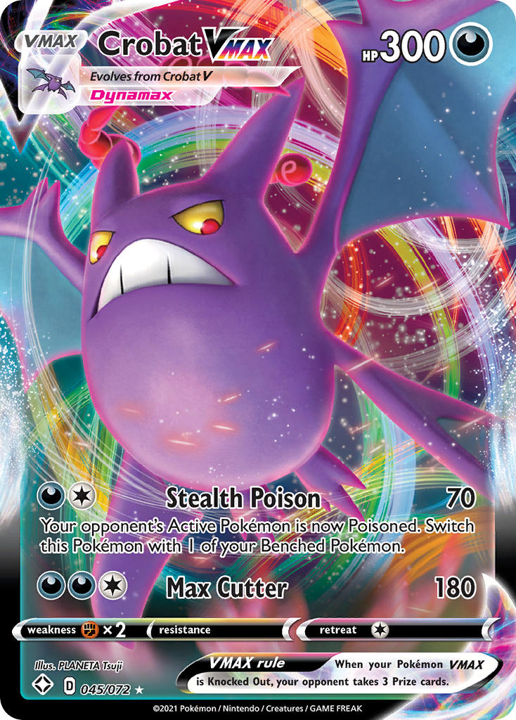 Crobat VMAX (045/072) [Sword & Shield: Shining Fates] | Pegasus Games WI