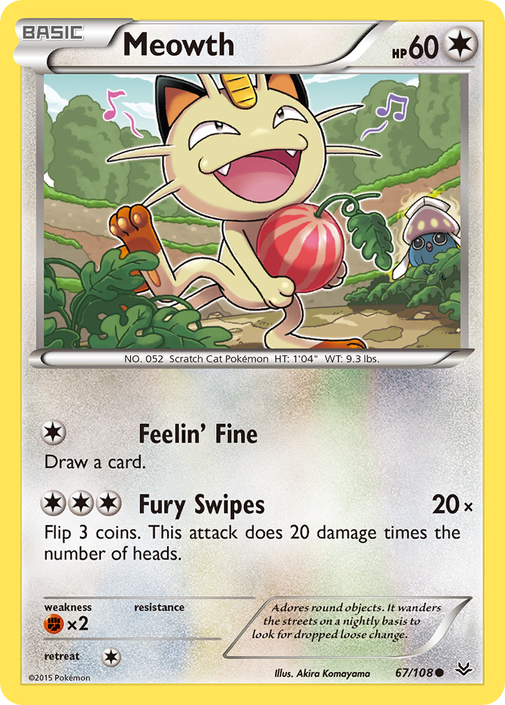 Meowth (67/108) [XY: Roaring Skies] | Pegasus Games WI
