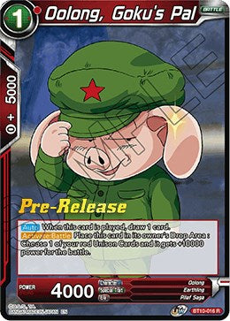 Oolong, Goku's Pal (BT10-016) [Rise of the Unison Warrior Prerelease Promos] | Pegasus Games WI