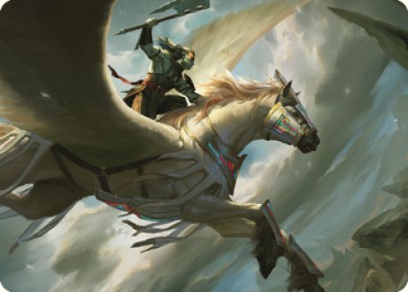 Cleaving Skyrider Art Card [Dominaria United Art Series] | Pegasus Games WI