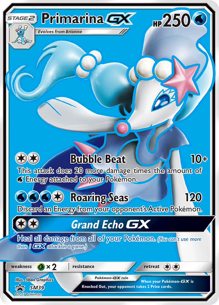 Primarina GX (SM39) [Sun & Moon: Black Star Promos] | Pegasus Games WI