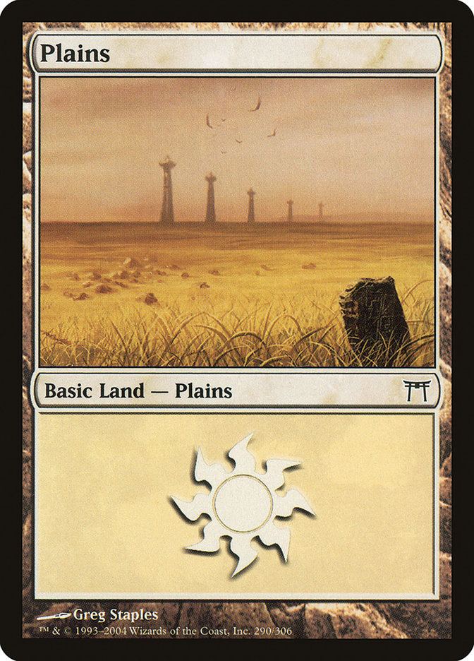 Plains (290) [Champions of Kamigawa] | Pegasus Games WI