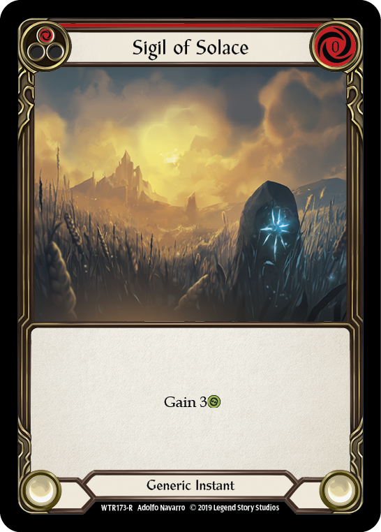 Sigil of Solace (Red) [WTR173-R] Alpha Print Normal | Pegasus Games WI