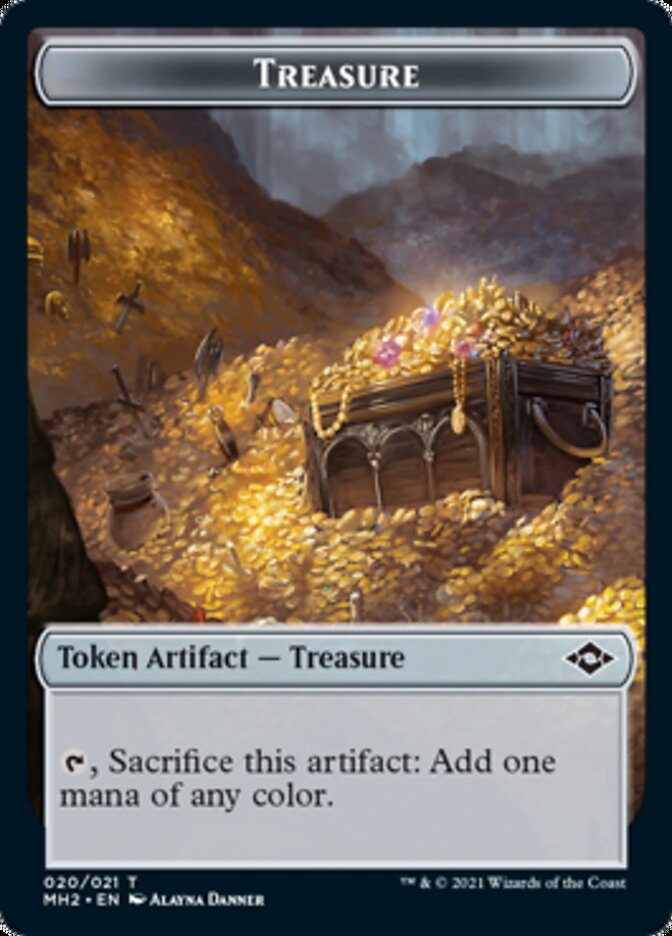 Treasure Token (20) [Modern Horizons 2 Tokens] | Pegasus Games WI