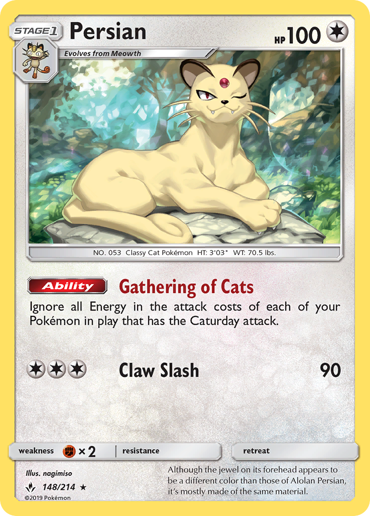 Persian (148/214) [Sun & Moon: Unbroken Bonds] | Pegasus Games WI