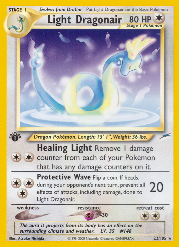 Light Dragonair (22/105) [Neo Destiny 1st Edition] | Pegasus Games WI