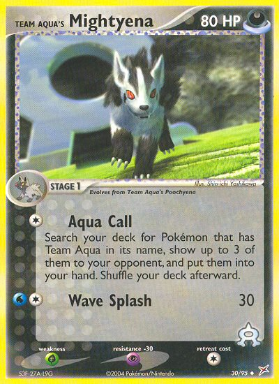 Team Aqua's Mightyena (30/95) [EX: Team Magma vs Team Aqua] | Pegasus Games WI