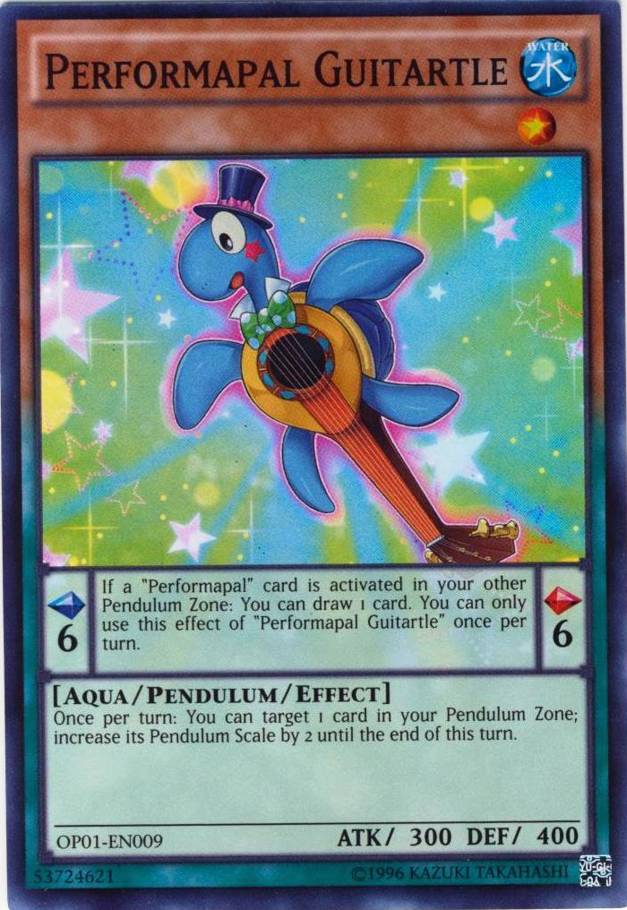 Performapal Guitartle [OP01-EN009] Super Rare | Pegasus Games WI