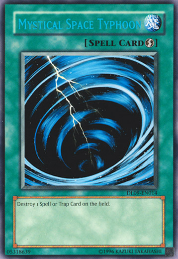 Mystical Space Typhoon (Blue) [DL09-EN014] Rare | Pegasus Games WI