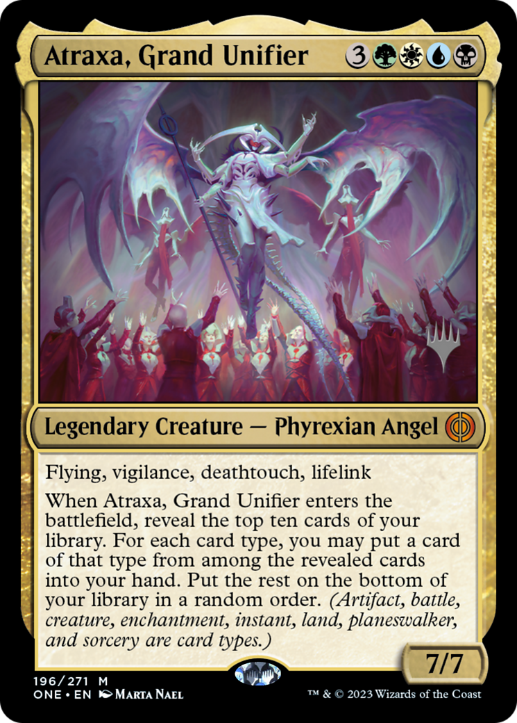 Atraxa, Grand Unifier (Promo Pack) [Phyrexia: All Will Be One Promos] | Pegasus Games WI