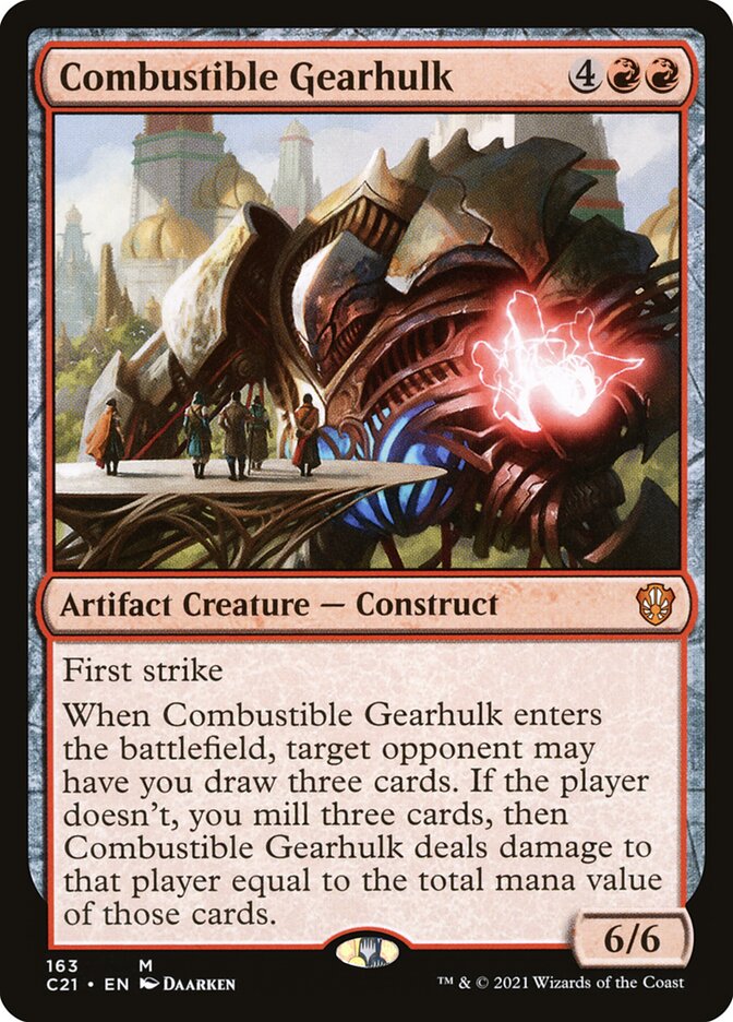 Combustible Gearhulk [Commander 2021] | Pegasus Games WI