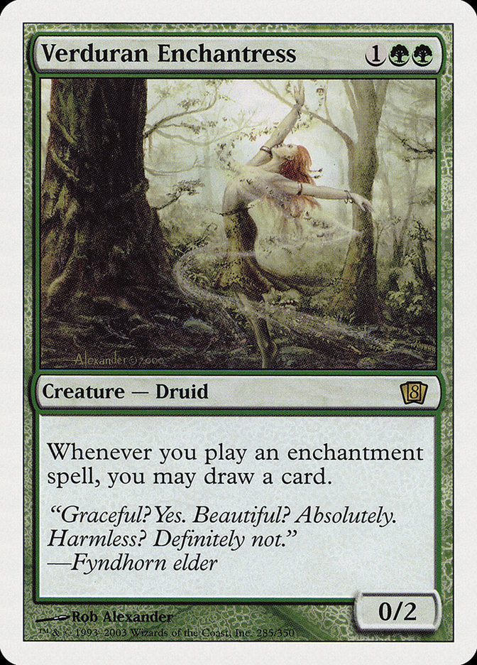 Verduran Enchantress [Eighth Edition] | Pegasus Games WI