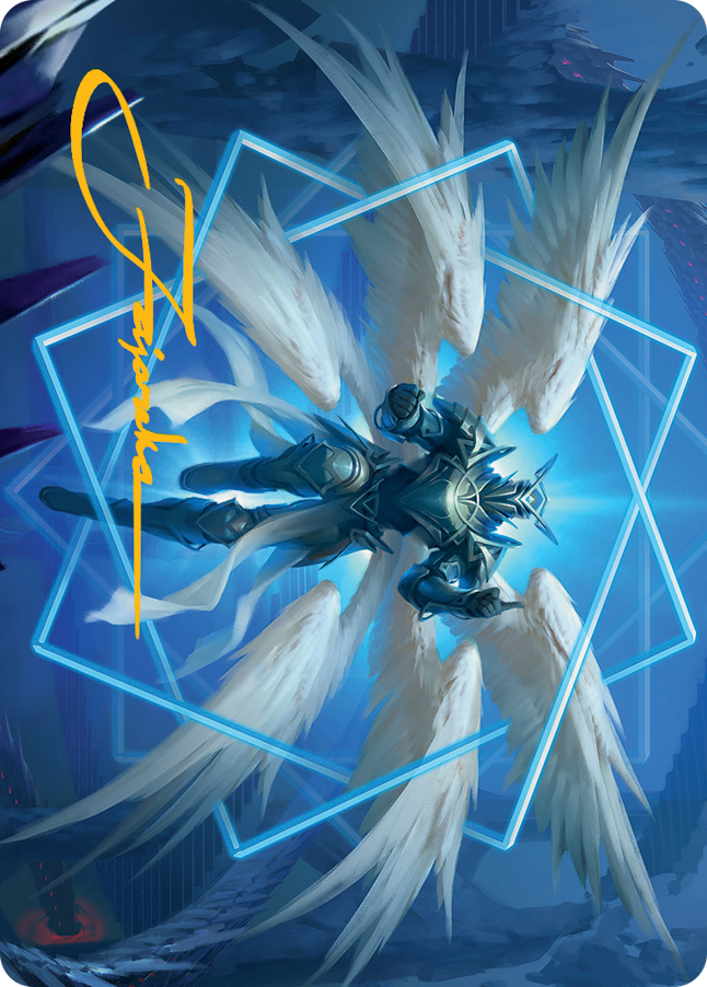 Vertex Paladin Art Card (Gold-Stamped Signature) [March of the Machine Art Series] | Pegasus Games WI