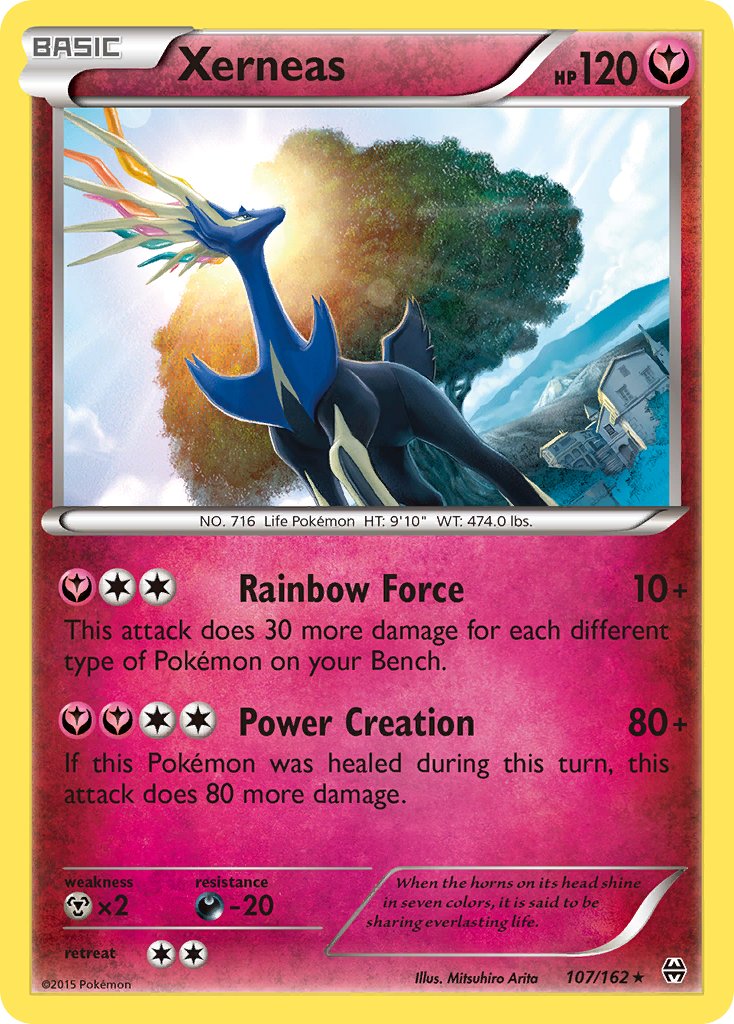 Xerneas (107/162) (Theme Deck Exclusive) [XY: BREAKthrough] | Pegasus Games WI