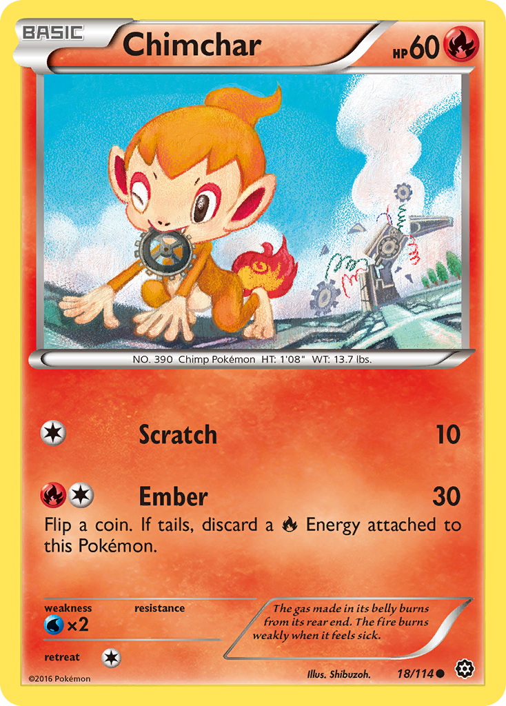 Chimchar (18/114) [XY: Steam Siege] | Pegasus Games WI