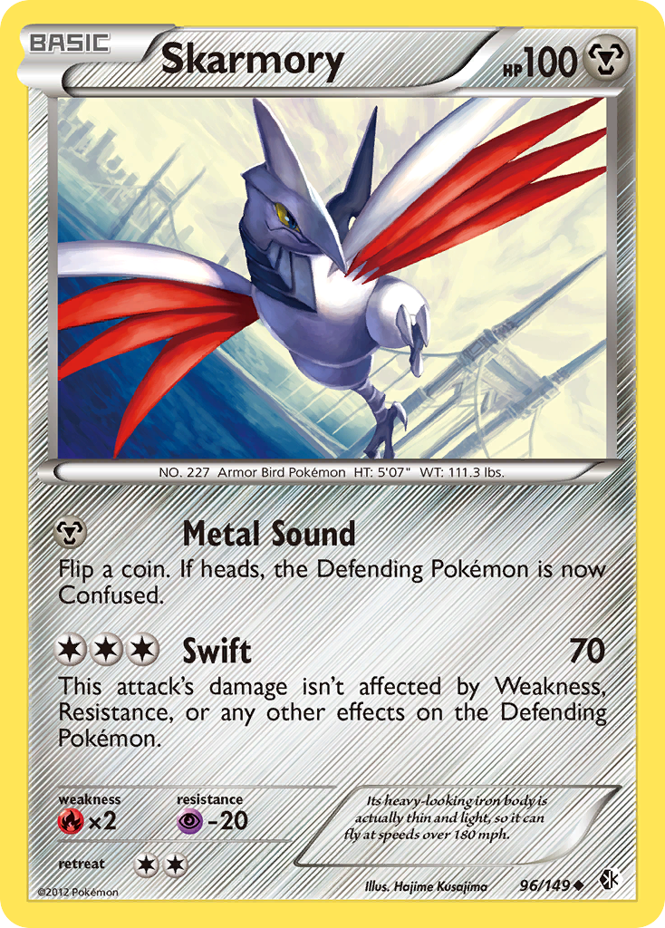 Skarmory (96/149) [Black & White: Boundaries Crossed] | Pegasus Games WI