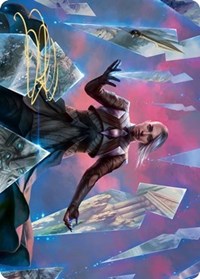 Behold the Multiverse Art Card (Gold-Stamped Signature) [Kaldheim Art Series] | Pegasus Games WI