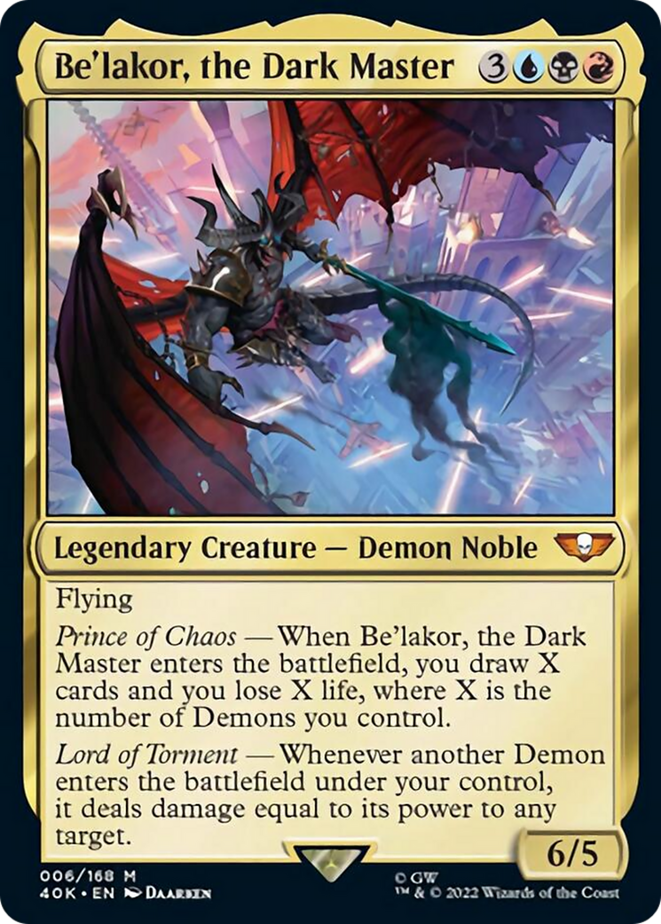Be'lakor, the Dark Master (Surge Foil) [Warhammer 40,000] | Pegasus Games WI