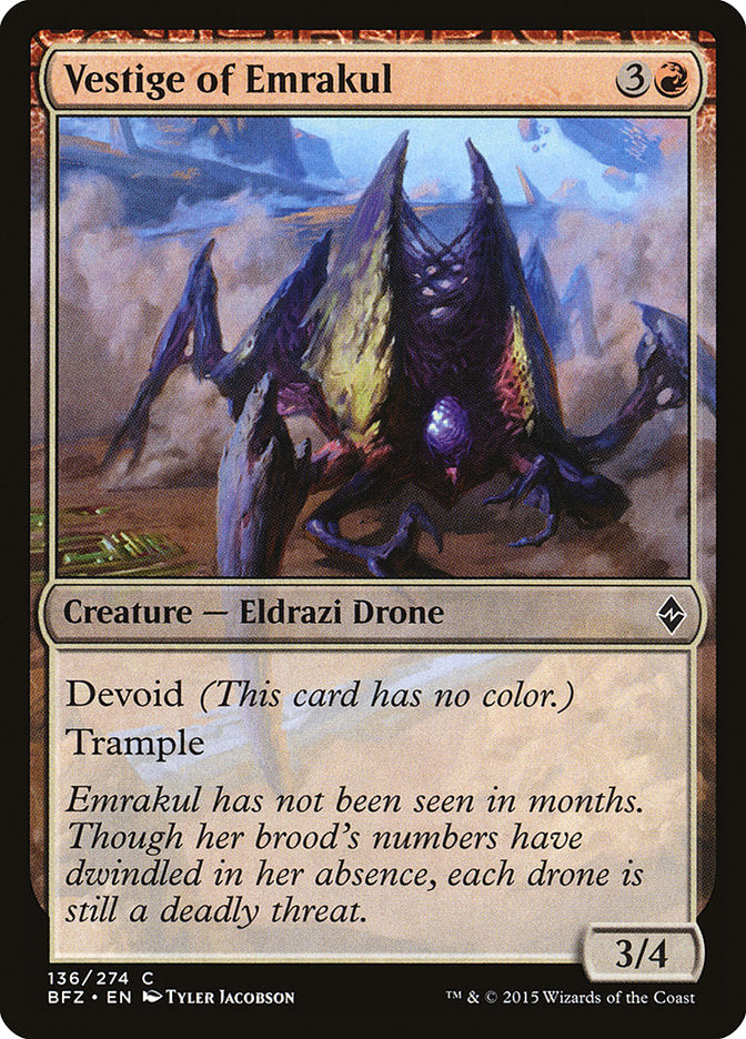 Vestige of Emrakul [Battle for Zendikar] | Pegasus Games WI
