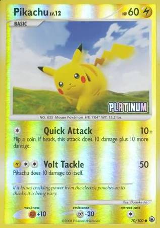 Pikachu (70/100) [Burger King Promos: 2009 Collection] | Pegasus Games WI