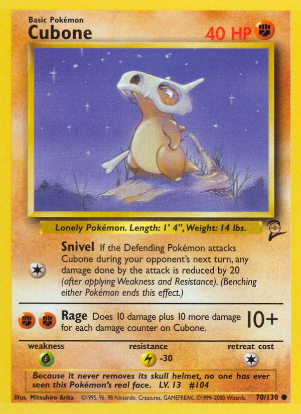 Cubone (70/130) [Base Set 2] | Pegasus Games WI