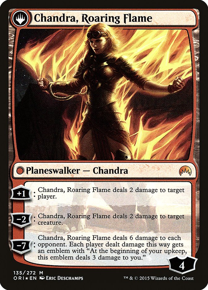 Chandra, Fire of Kaladesh // Chandra, Roaring Flame [Magic Origins Prerelease Promos] | Pegasus Games WI