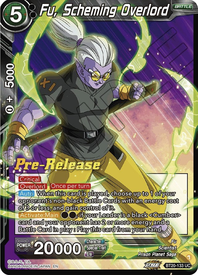 Fu, Scheming Overlord (BT20-133) [Power Absorbed Prerelease Promos] | Pegasus Games WI