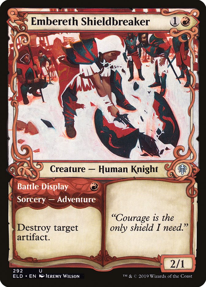 Embereth Shieldbreaker // Battle Display (Showcase) [Throne of Eldraine] | Pegasus Games WI