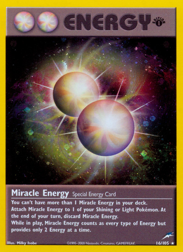 Miracle Energy (16/105) [Neo Destiny 1st Edition] | Pegasus Games WI