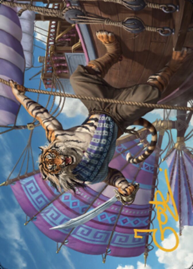 Jedit Ojanen, Mercenary Art Card (Gold-Stamped Signature) [Dominaria United Art Series] | Pegasus Games WI