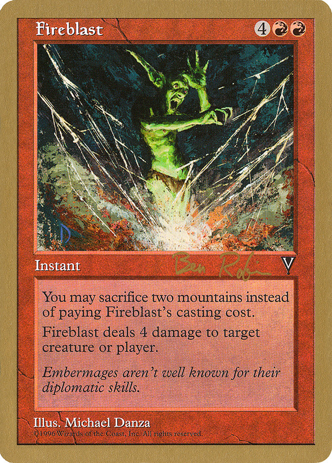 Fireblast (Ben Rubin) [World Championship Decks 1998] | Pegasus Games WI