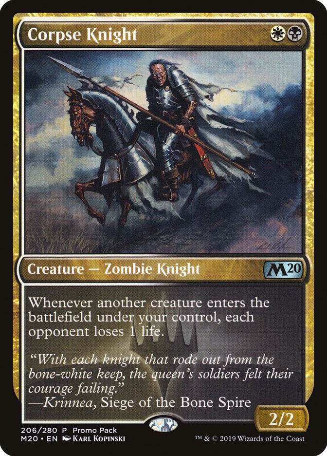 Corpse Knight (Promo Pack) [Core Set 2020 Promos] | Pegasus Games WI