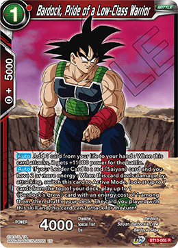 Bardock, Pride of a Low-Class Warrior (Rare) [BT13-005	] | Pegasus Games WI