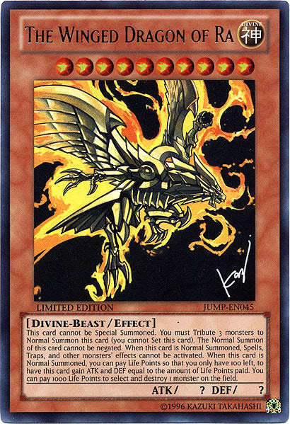 The Winged Dragon of Ra [JUMP-EN045] Ultra Rare | Pegasus Games WI