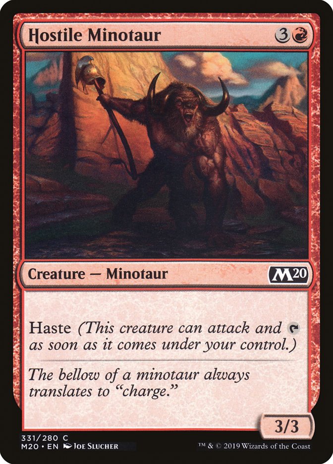 Hostile Minotaur [Core Set 2020] | Pegasus Games WI